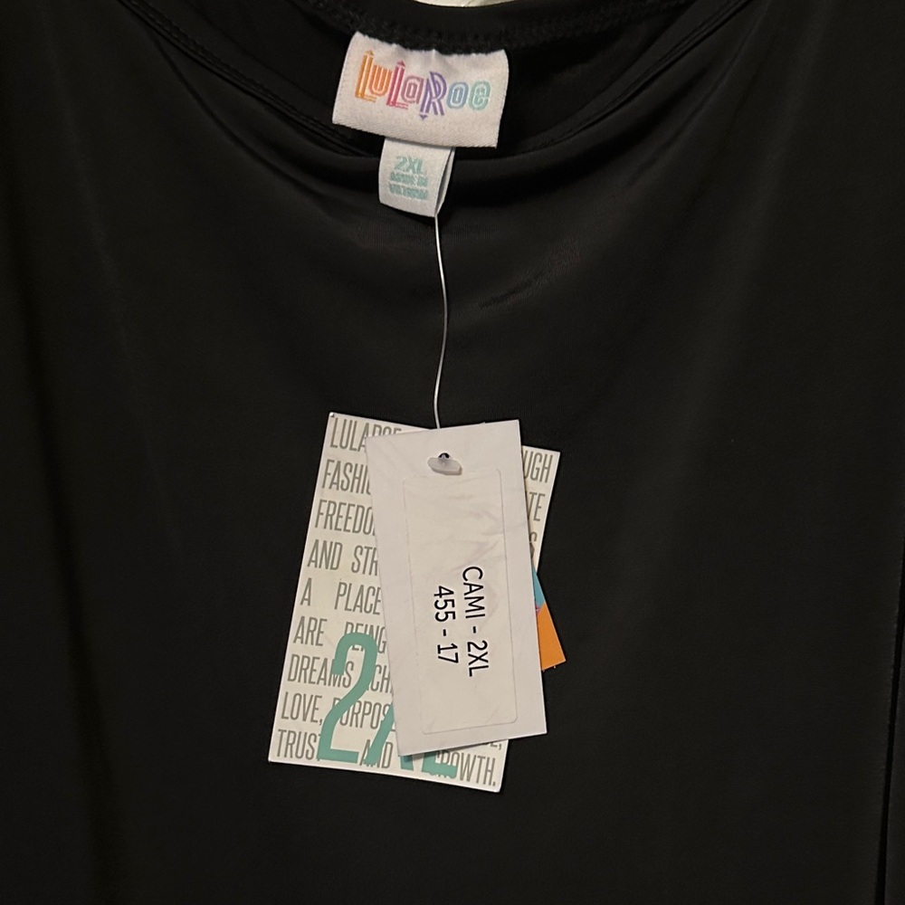 LuLaRoe Black Camisole Top - Picture 2 of 4